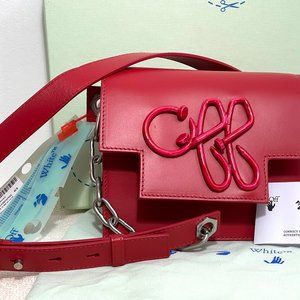 Off-White C/O Virgil Abloh Off 3D Nail Shoulder Bag  In Red